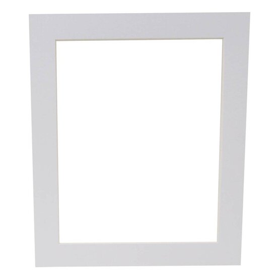 Iced White Single Aperture Mount 12 x 10 Inches