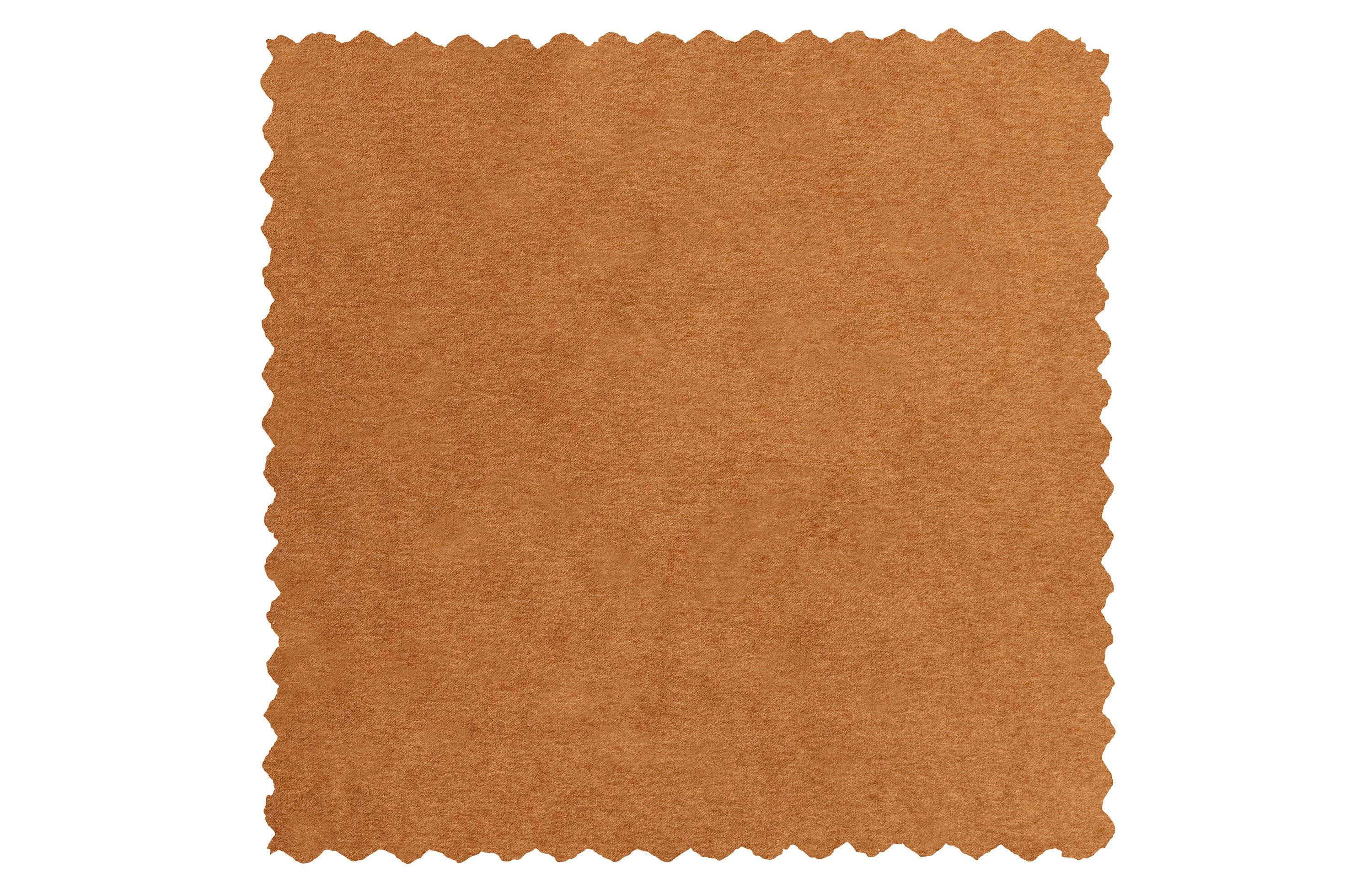 LLOYD - Pouf en velour cinnamon