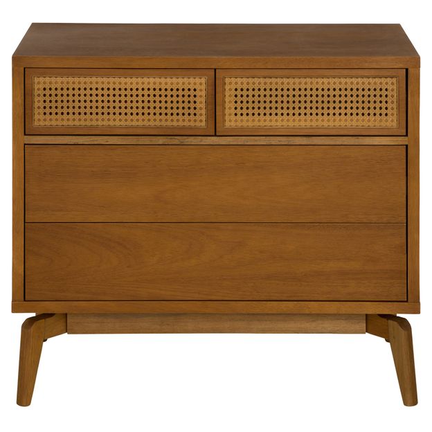 CÔMODA 4 GAVETAS 90 CM X 45 CM COM PALHINHA ARES