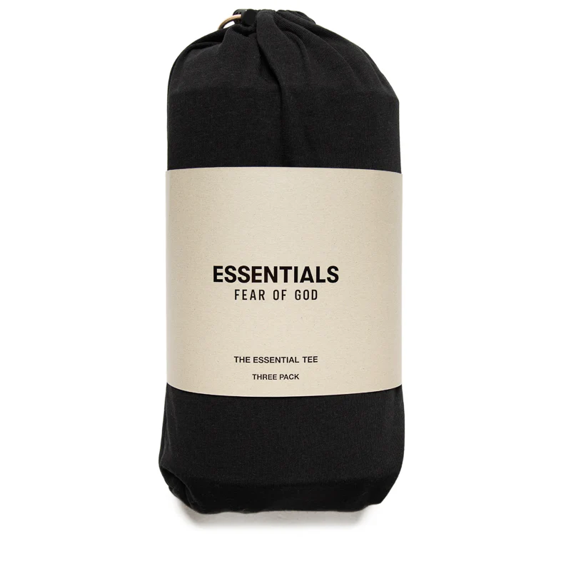 Fear Of God Essentials 3 Pack Essential Tee - Black