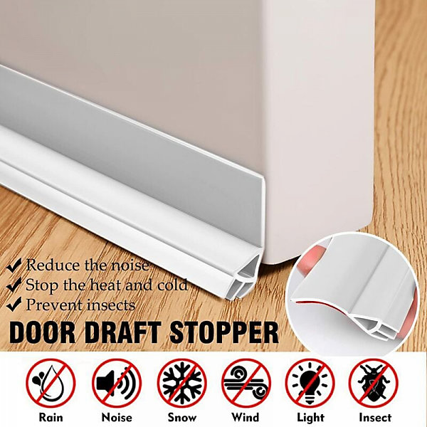 Joint de bas de porte marron, autocollant, insonorisant, coupe-vent et anti-insectes