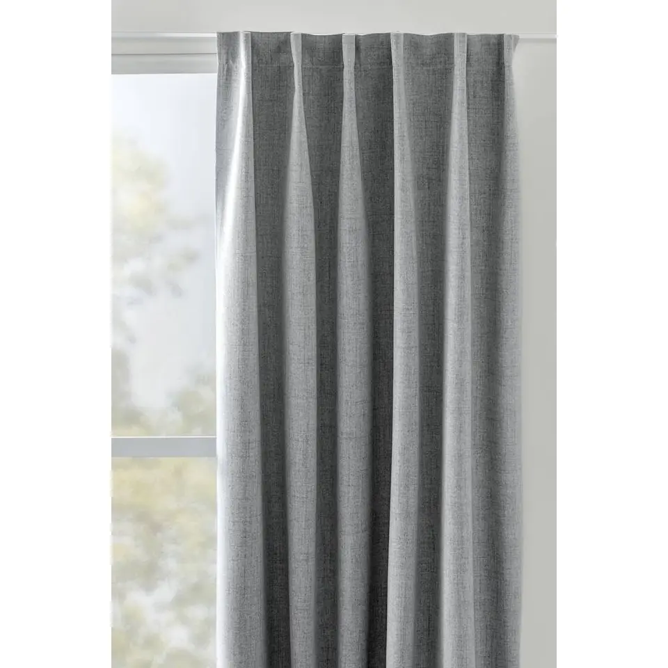 Gordijn Lana - lichtgrijs - 135x280 cm (1 stuk)