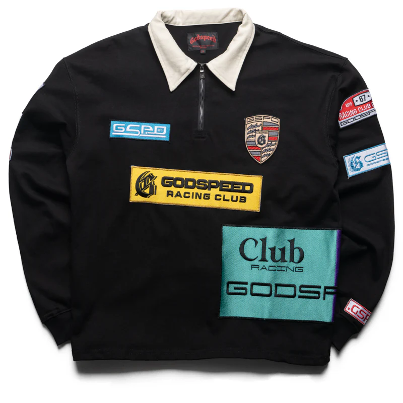 Godspeed New York GRC Quarter Zip Polo - Black