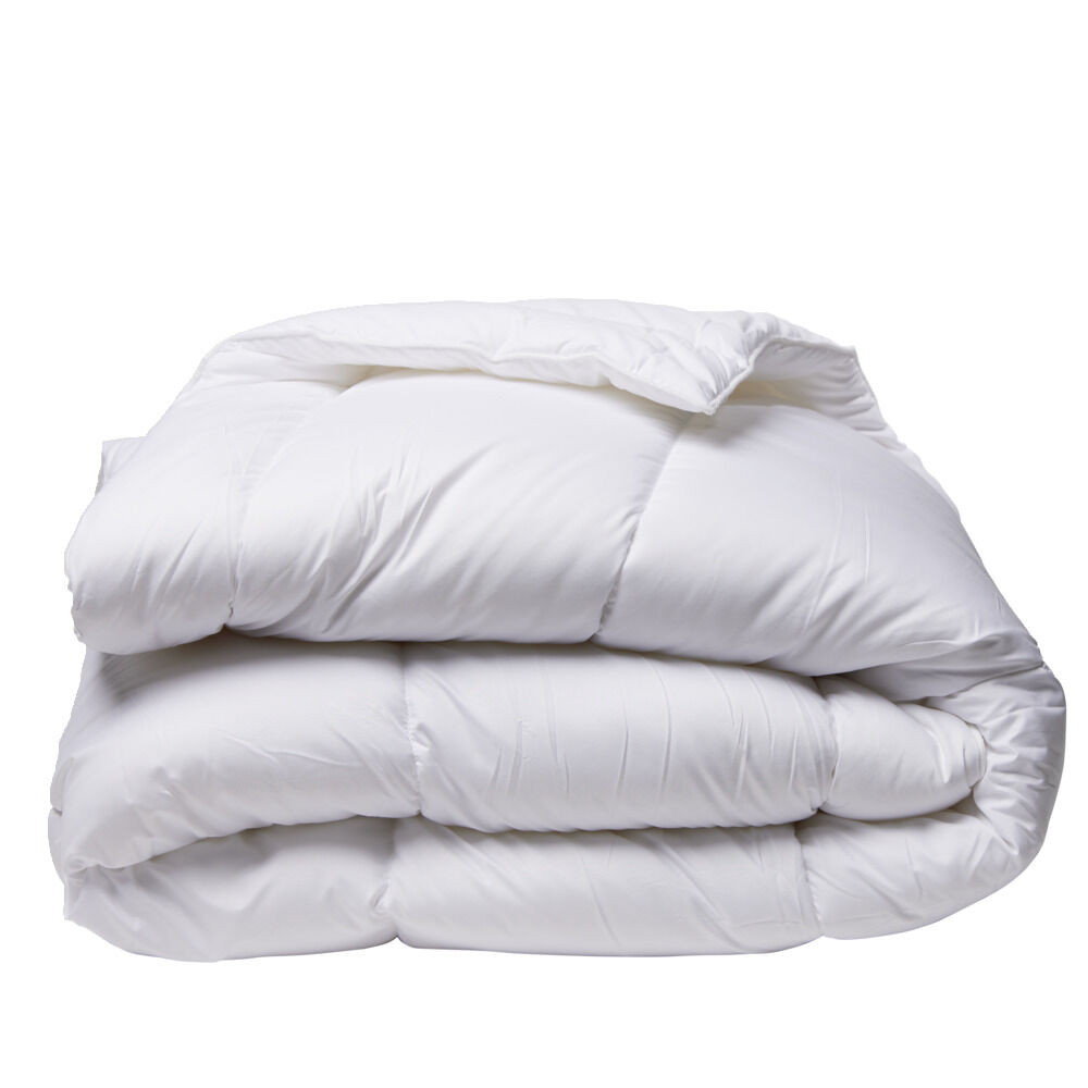 Couette tempérée DODO 2 personnes anti-acariens blanche 240x220cm