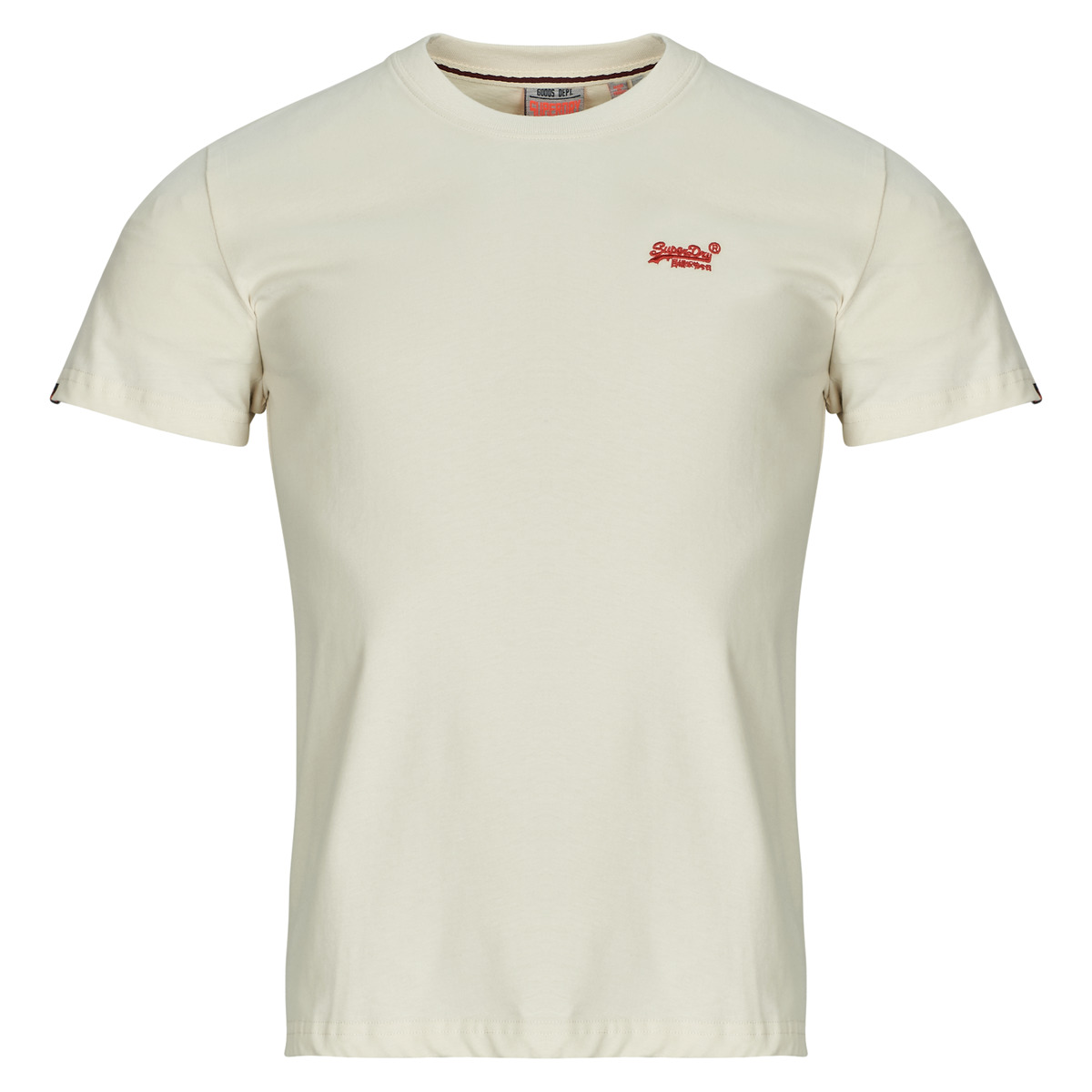 Superdry - Essential Logo Emb Tee - Birch / Red