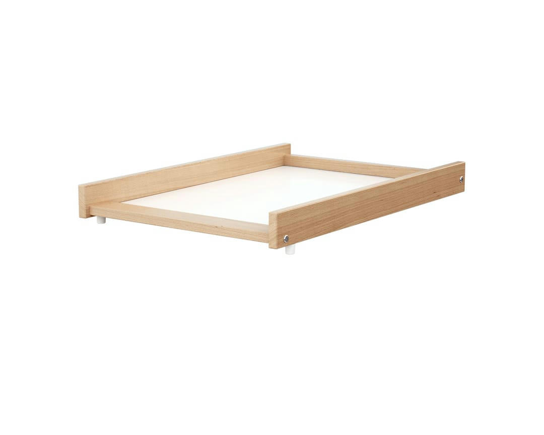 ESSENTIEL - Plan à langer blanc et hêtre verni