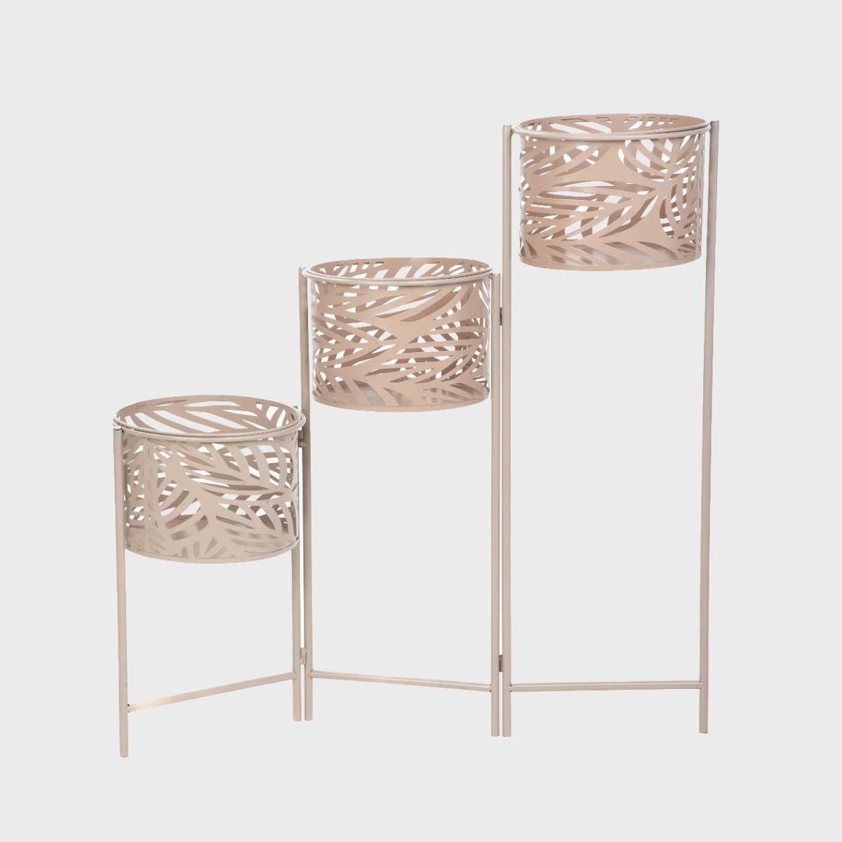 Kwietnik FLOERO z ażurowymi donicami 64x24x75 cm