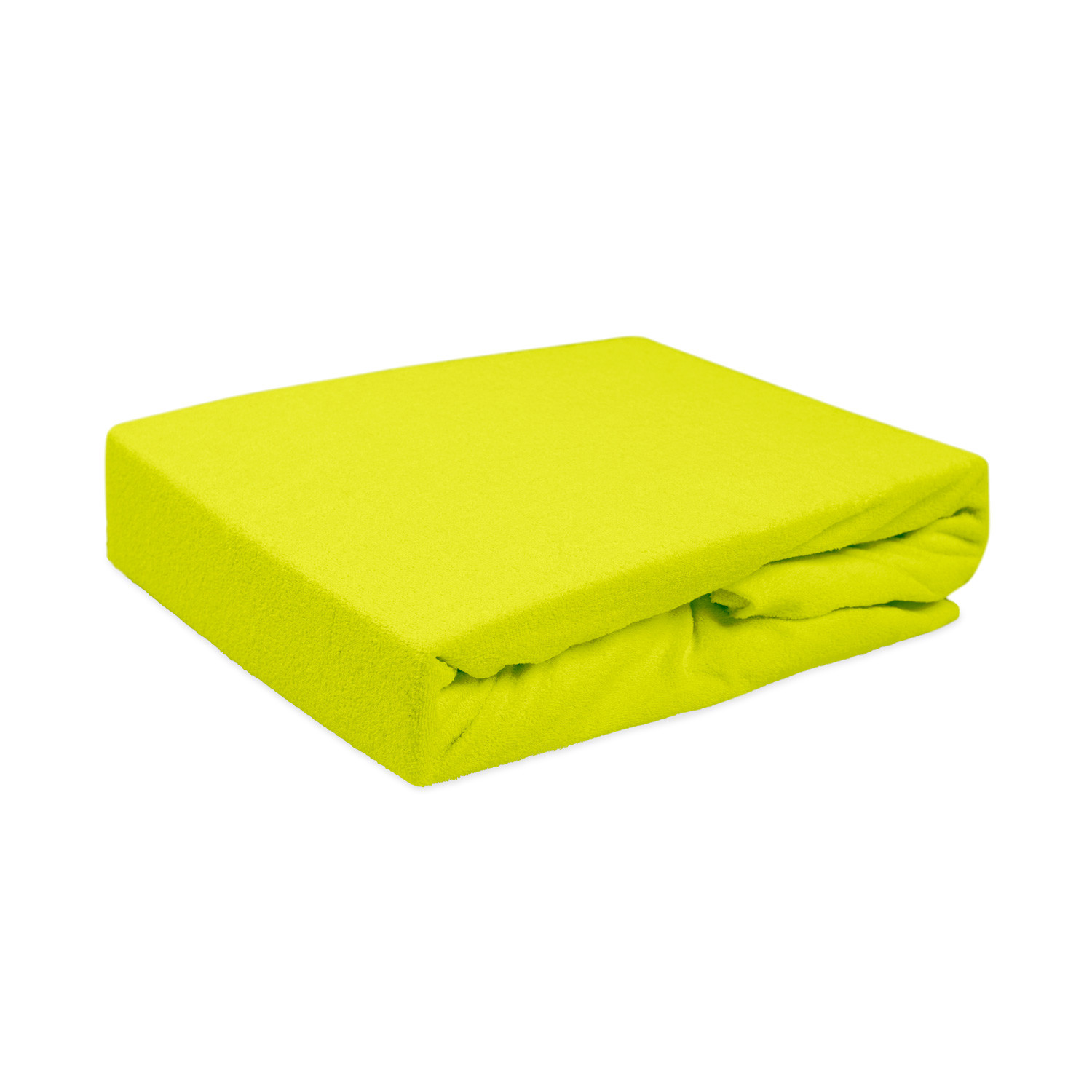 Prześcieradło frotte z gumką 140x200 034 limonkowe