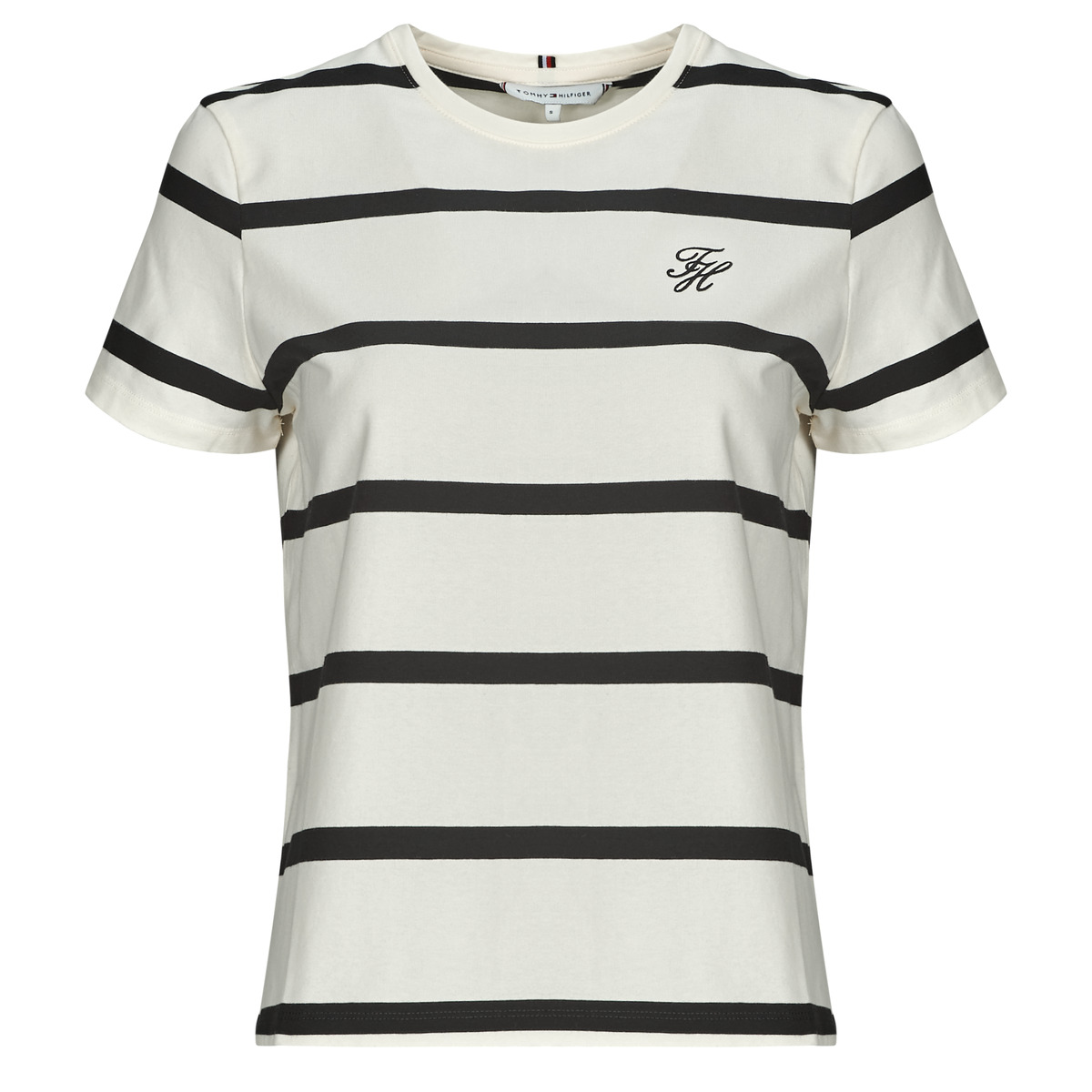Tommy Hilfiger - TH SCRIPT REG C-NK SS TEE - White / Marine