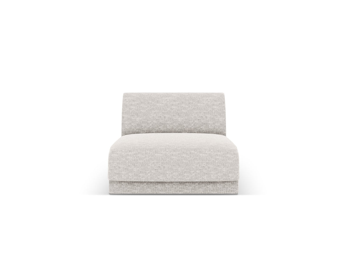 Micadoni Module Miley chenille lichtgrijs - 90x75x70cm