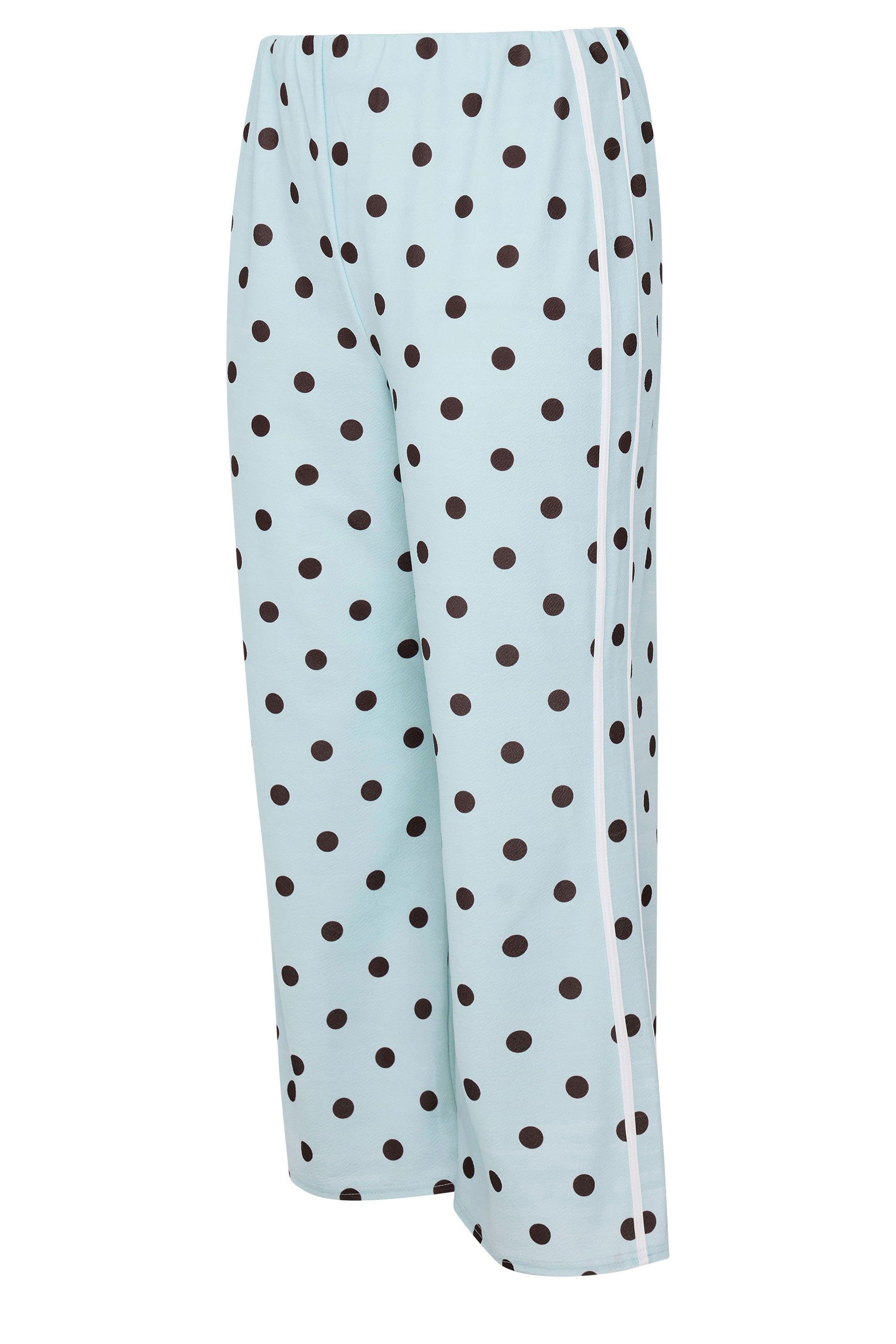 Yours Polka Dot Side Stripe Trousers