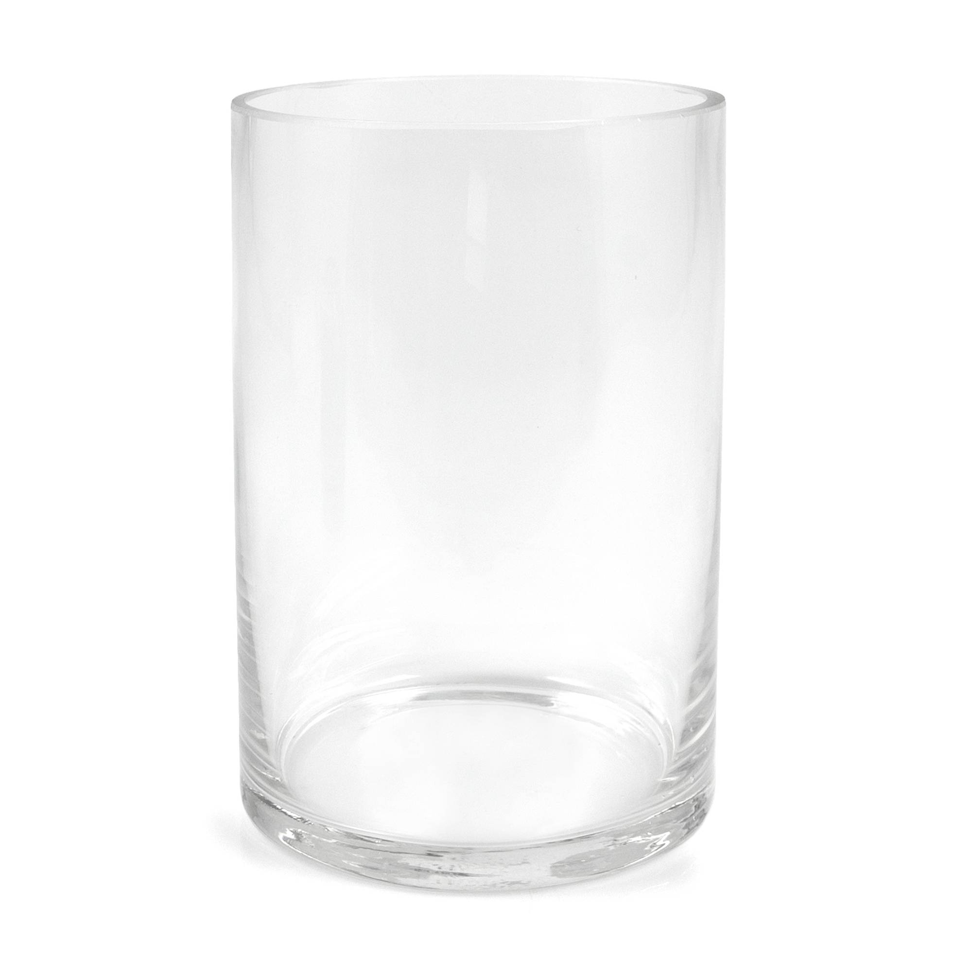 Clear Glass Cylinder Vase 15cm x 10cm
