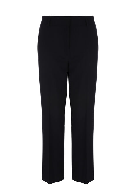 Womens Black Straight Leg Trousers