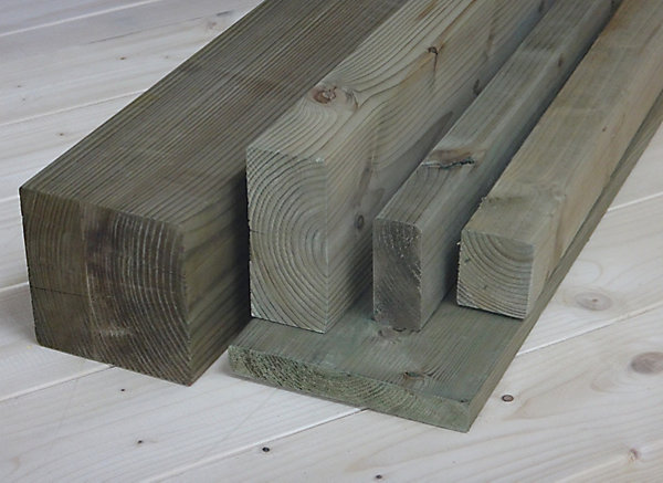 Lambourde non rabotée classe 3 63 x 38 mm, L.2,4 m
