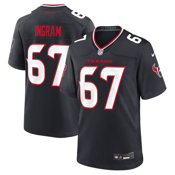 Ed Ingram Houston Texans Nike Team Game Jersey -  Navy
