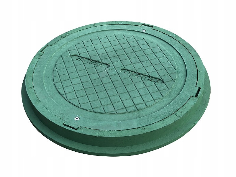 Pokrywa HD 80 Właz Szamba z kluczem polimer GREEN