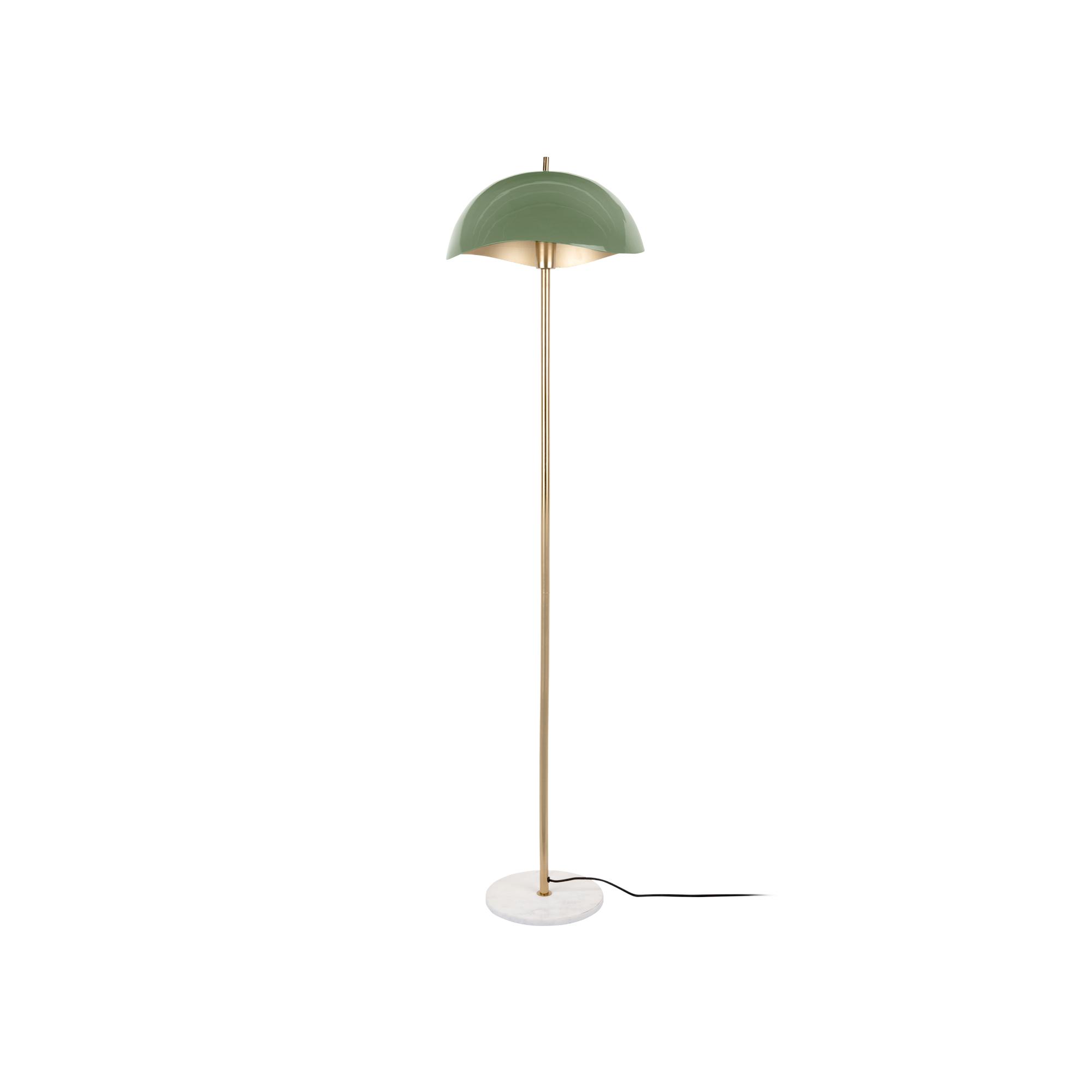 Leitmotiv vloerlamp Waved - groen - Ø40cm