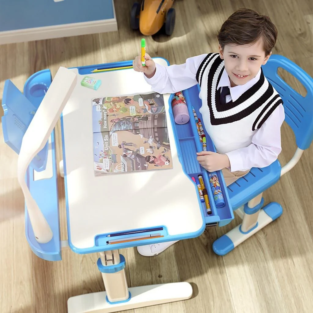 Children study desk and chair set