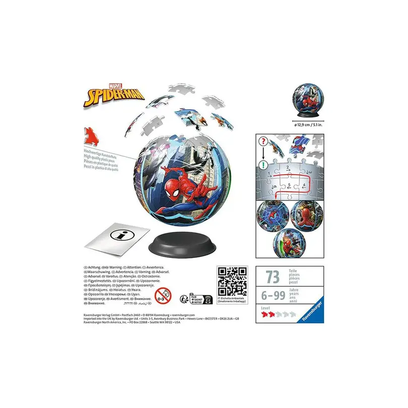 3D-Puzzle 72-teilig Spiderman