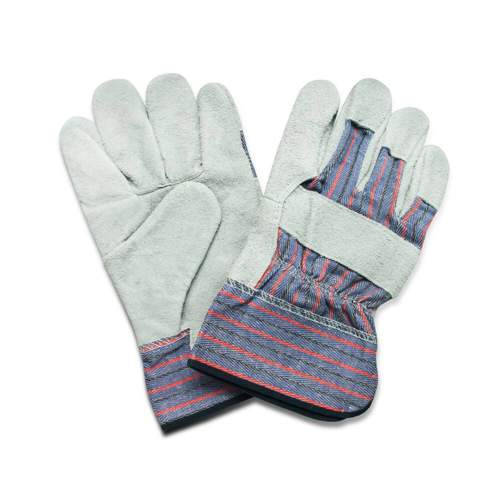 Certified Suede Palm Men's Work Gloves, Assorted Sizes
