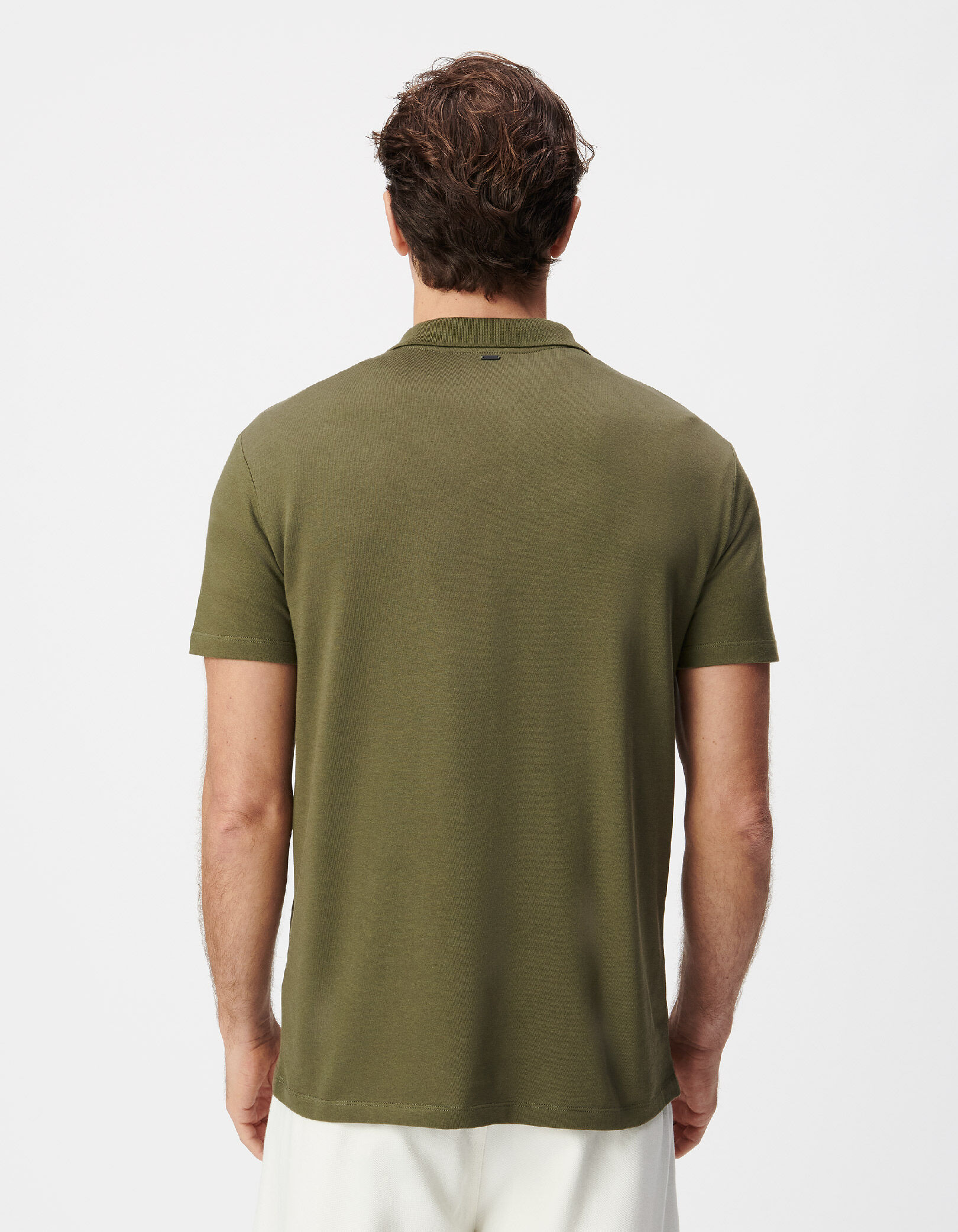 Polo manches courtes ciel coton modal Homme