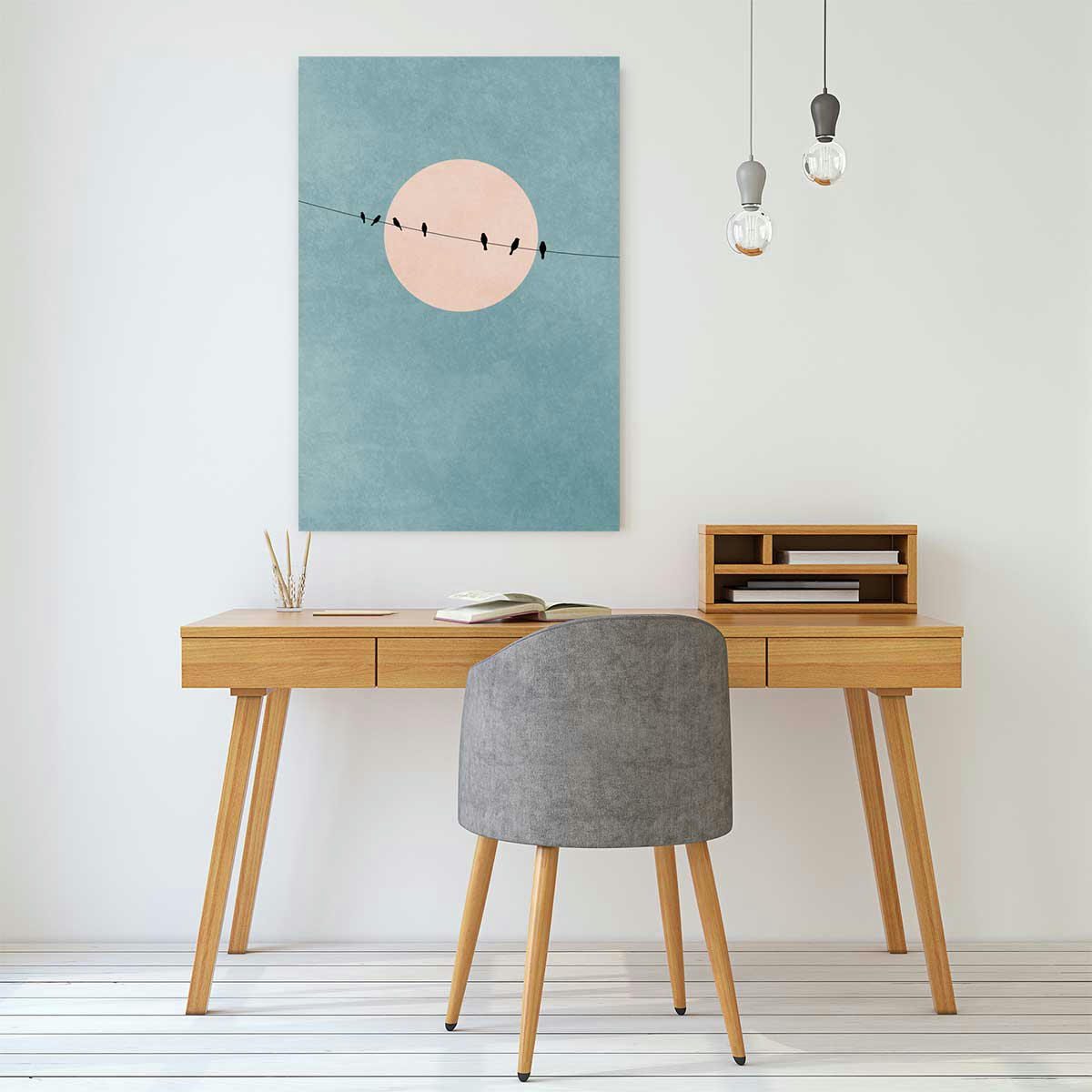 - Tableau paysage Silence et Gratitude imprimé sur toile 40x60cm