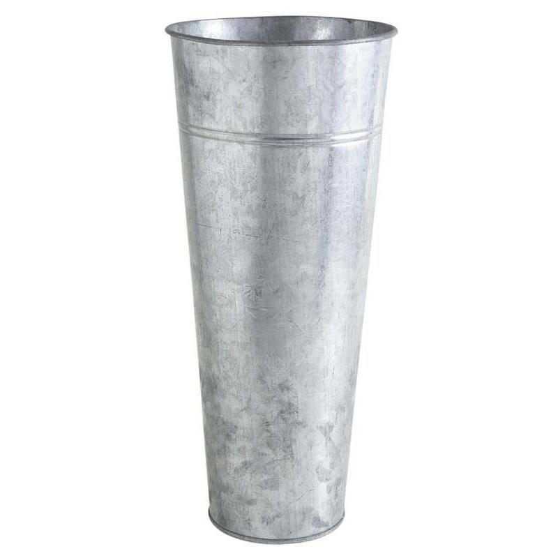 - Vase de jardin en zinc lourd 30 cm