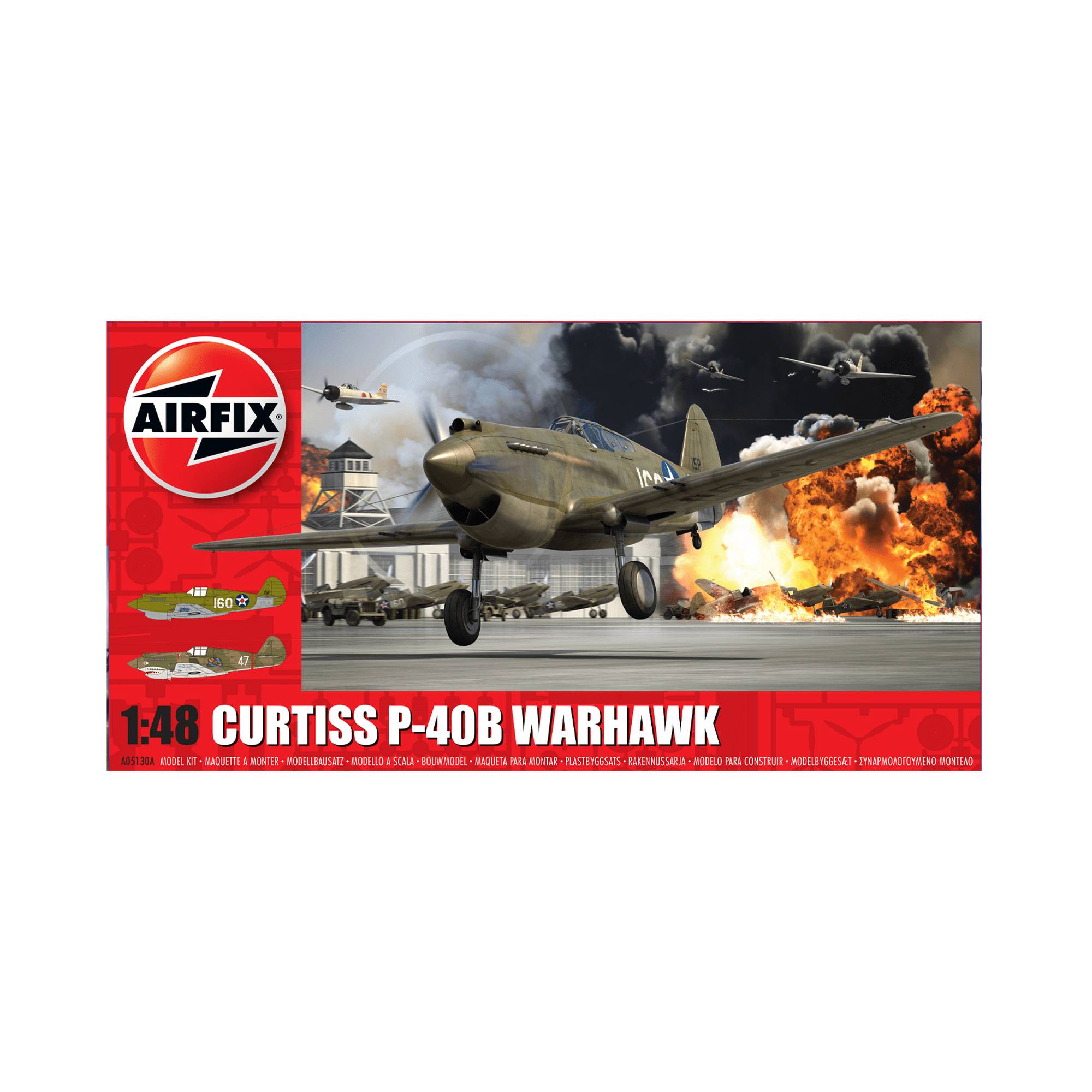 Airfix Curtiss P-40B Warhawk Model Kit 1:48