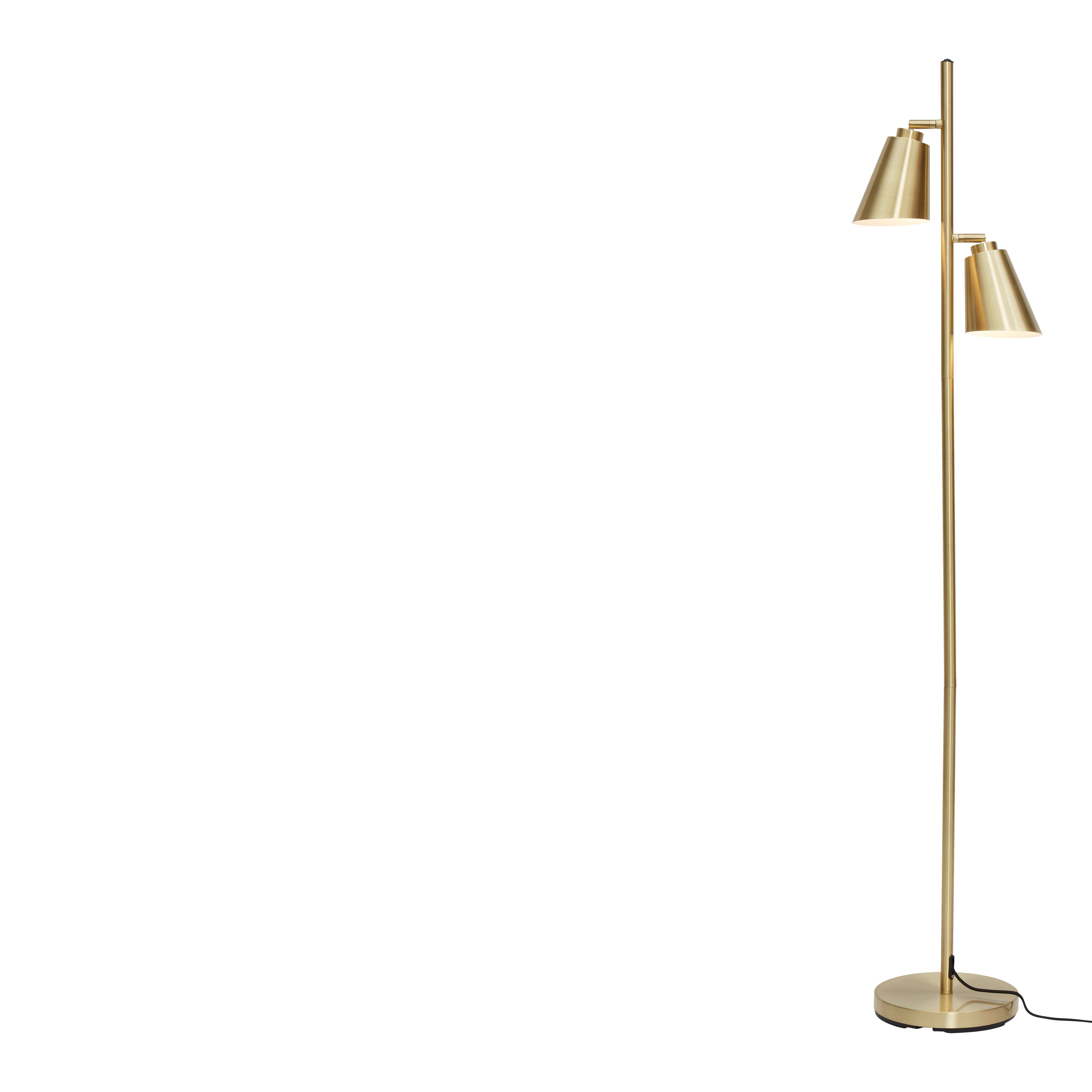 It's about RoMi Bremen Vloerlamp - 2-kap - Goud