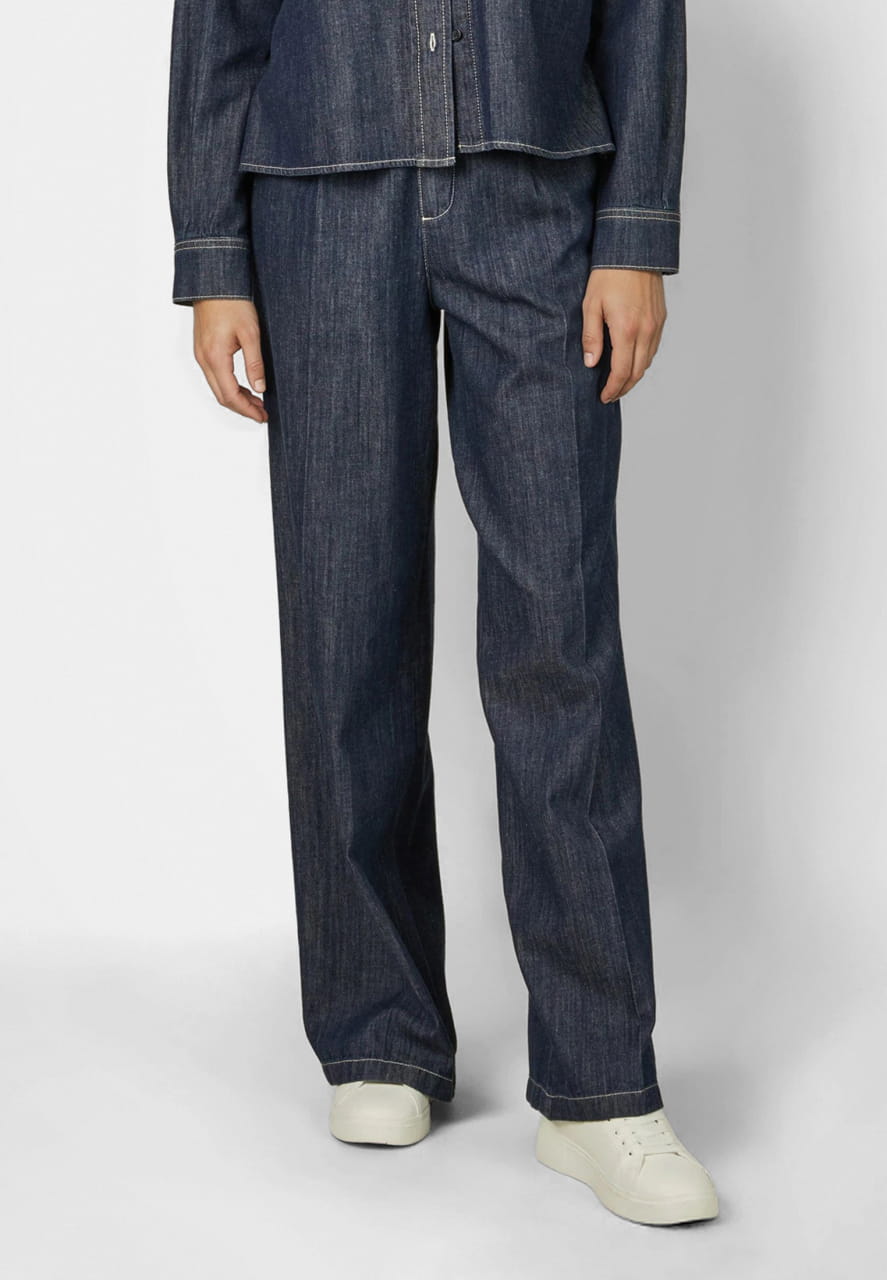 Wide Leg Jeans mit Rinse Wash