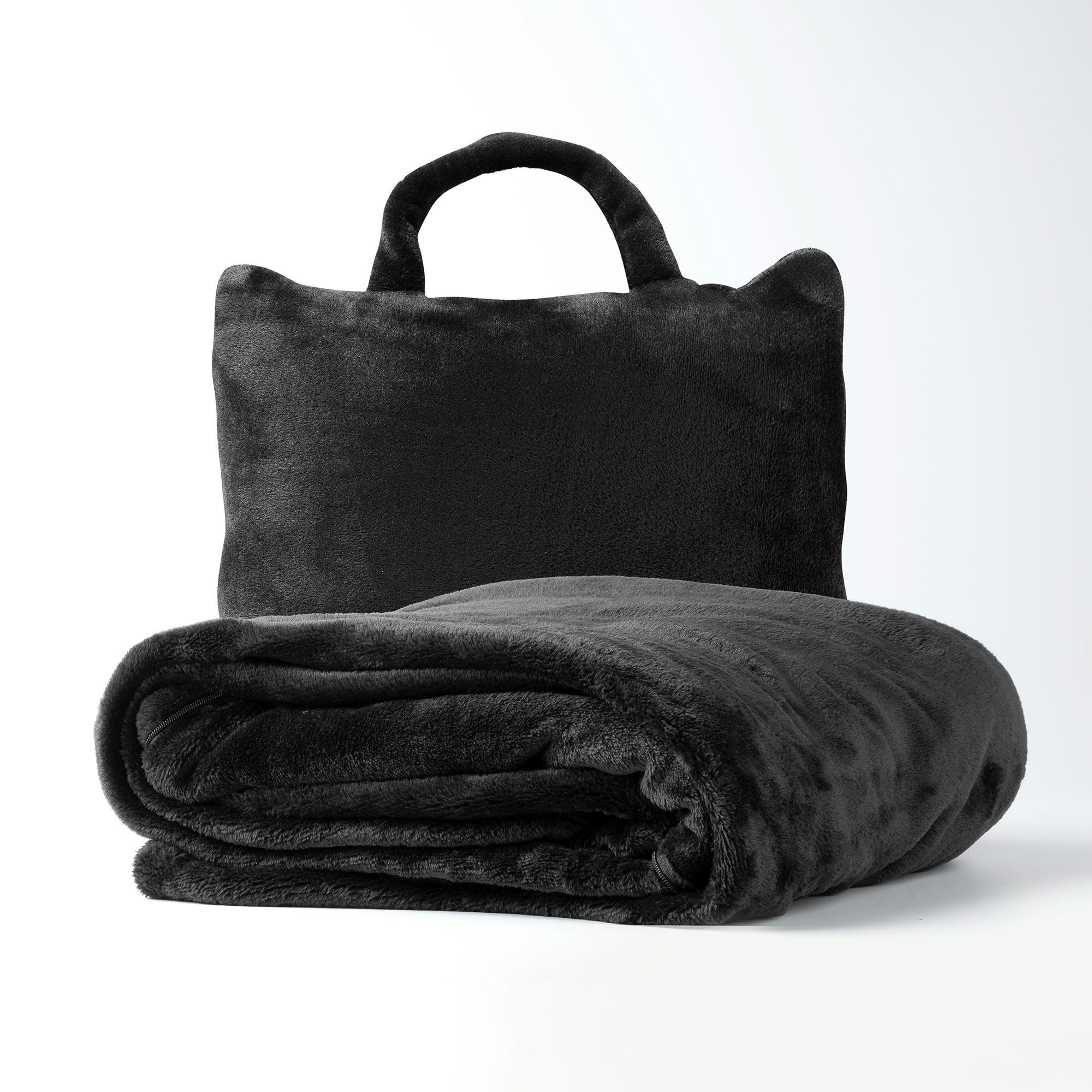TESSA - TESSA - Plaid to Go - 130x150 cm - Raven - idéal pour les voyages - se
