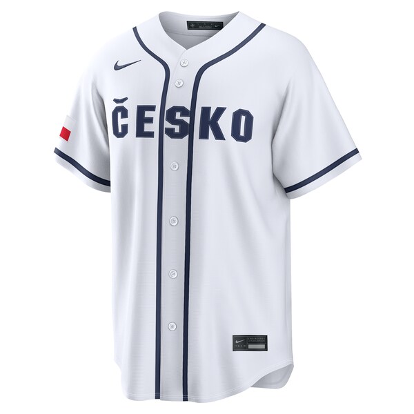 Czech Republic Baseball Nike 2026 World Baseball Classic Home Pick-A-Player Jersey - White