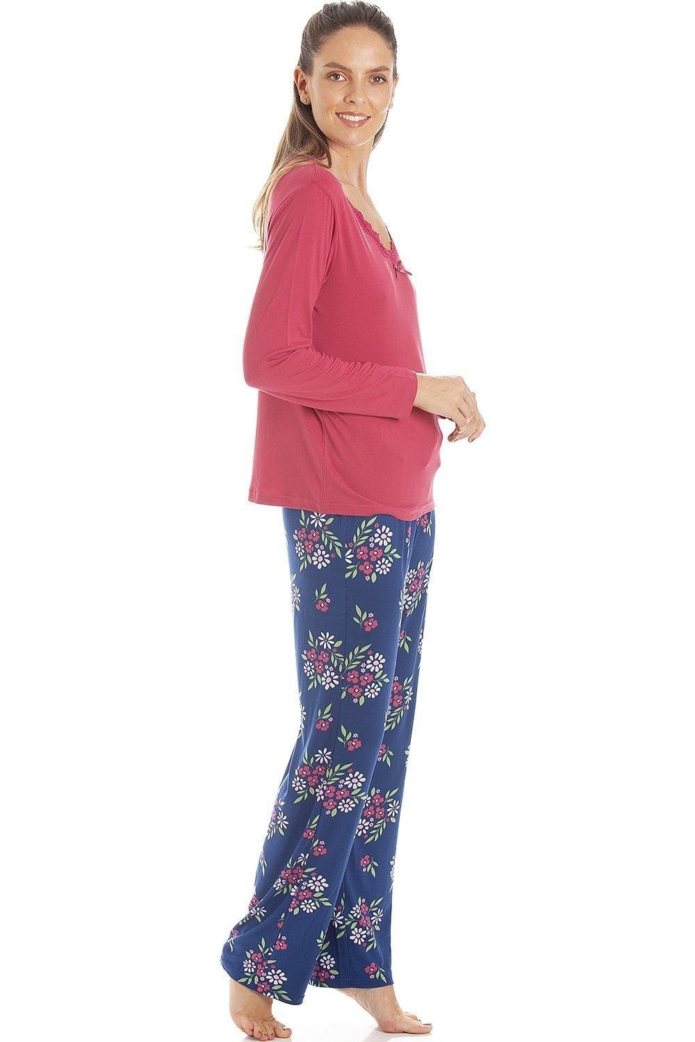 Camille Lightweight Floral Print Spandex Pyjama Set