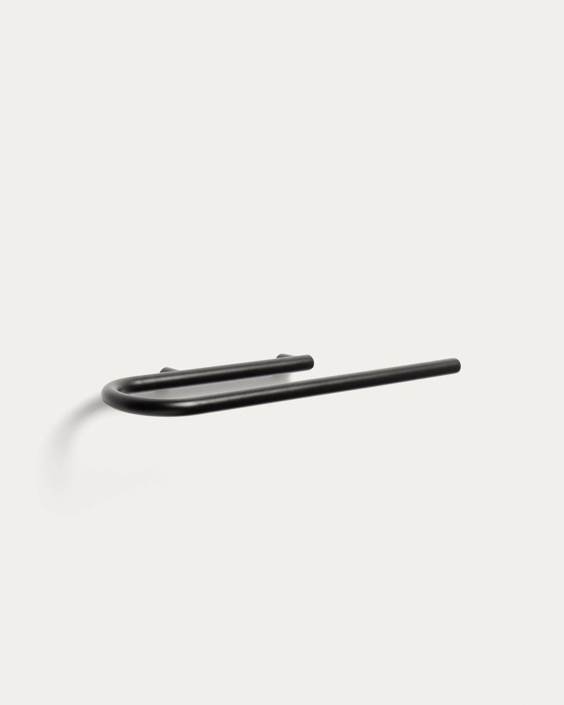 Black metal Arely towel rail