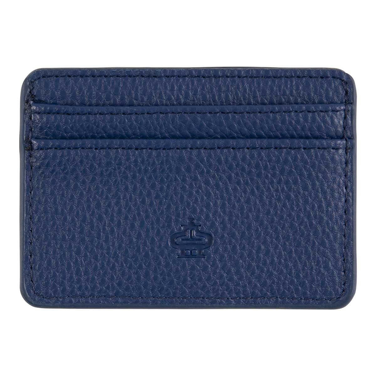 - Porte-cartes Pois Dorés - Bleu Marine