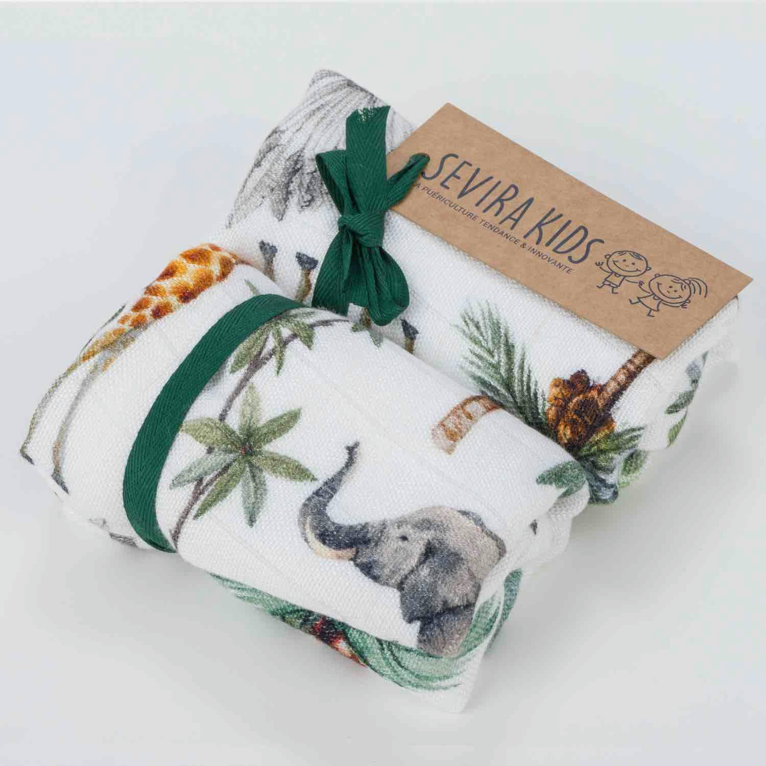 SAFARI - Lot de langes en bambou