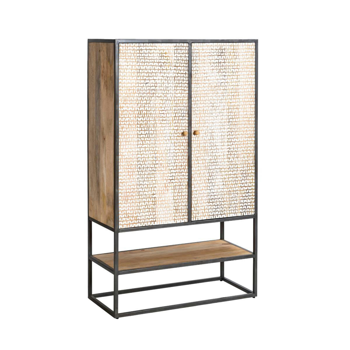 - Armoire en bois marron 99 cm