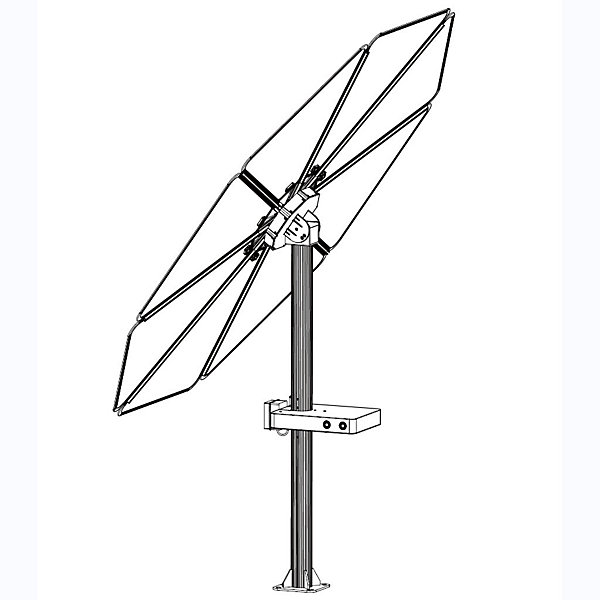 PARASOL SOLAIRE 1000W Plug &Play avec éclairage LED intégré