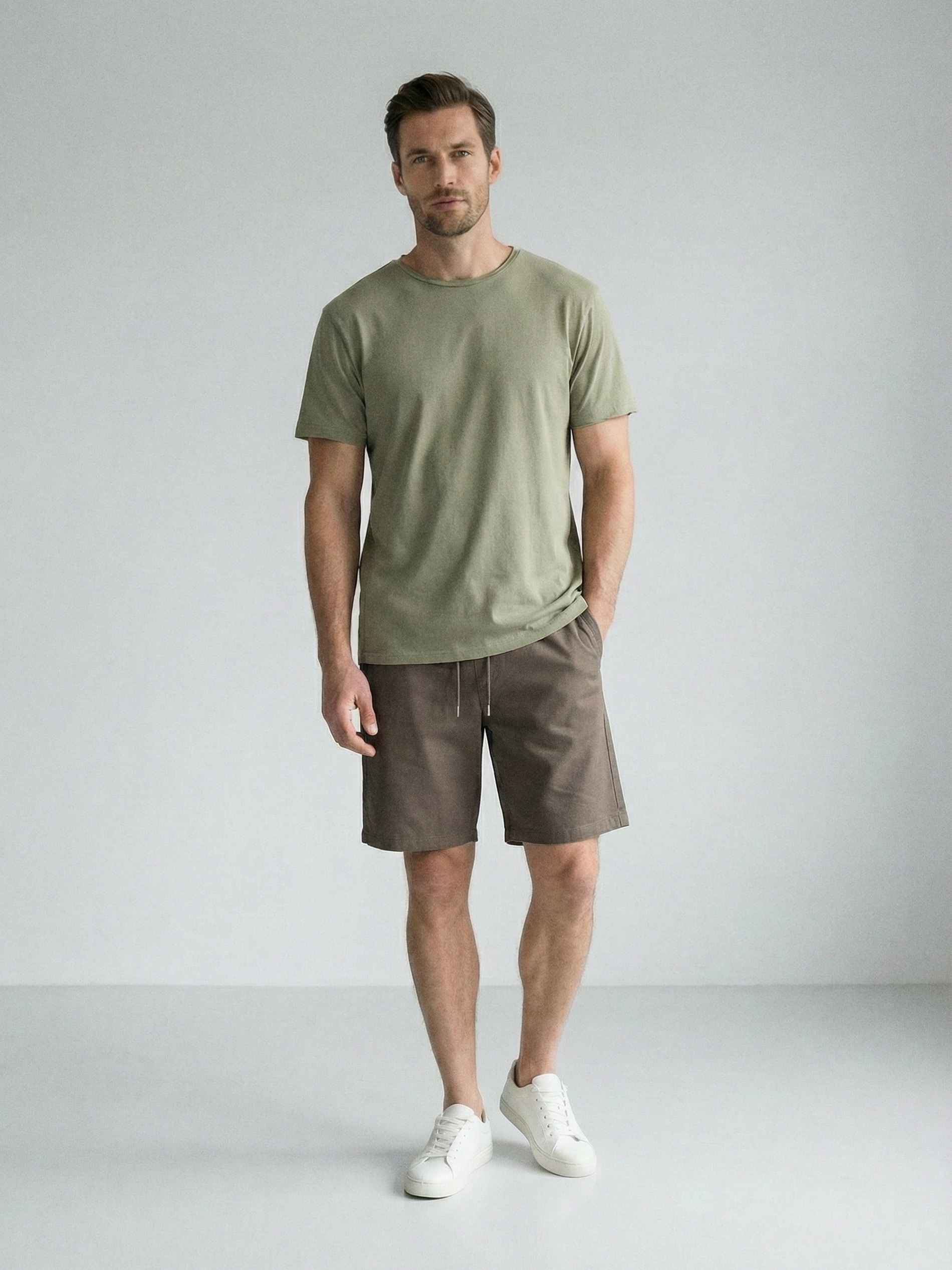 Bawełniane szorty jogger