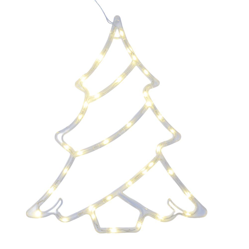 Sapin de No&euml;l lumineux 35LED décoratif 31x38cm