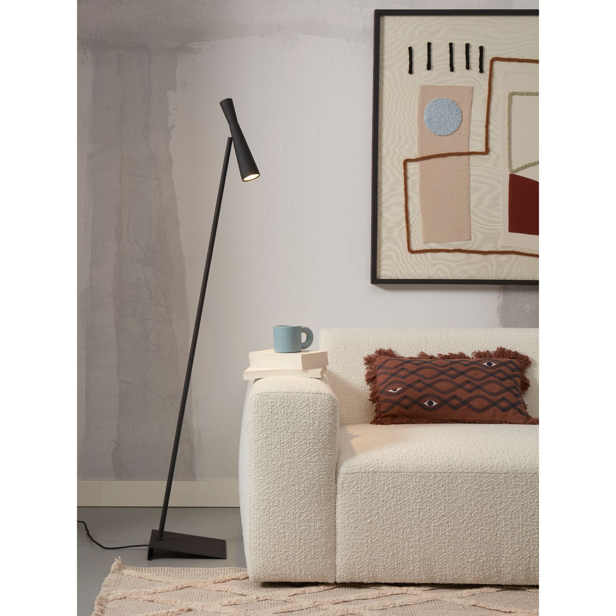 it's about RoMi Vloerlamp Bordeaux - Zwart - 22x36x145.5cm