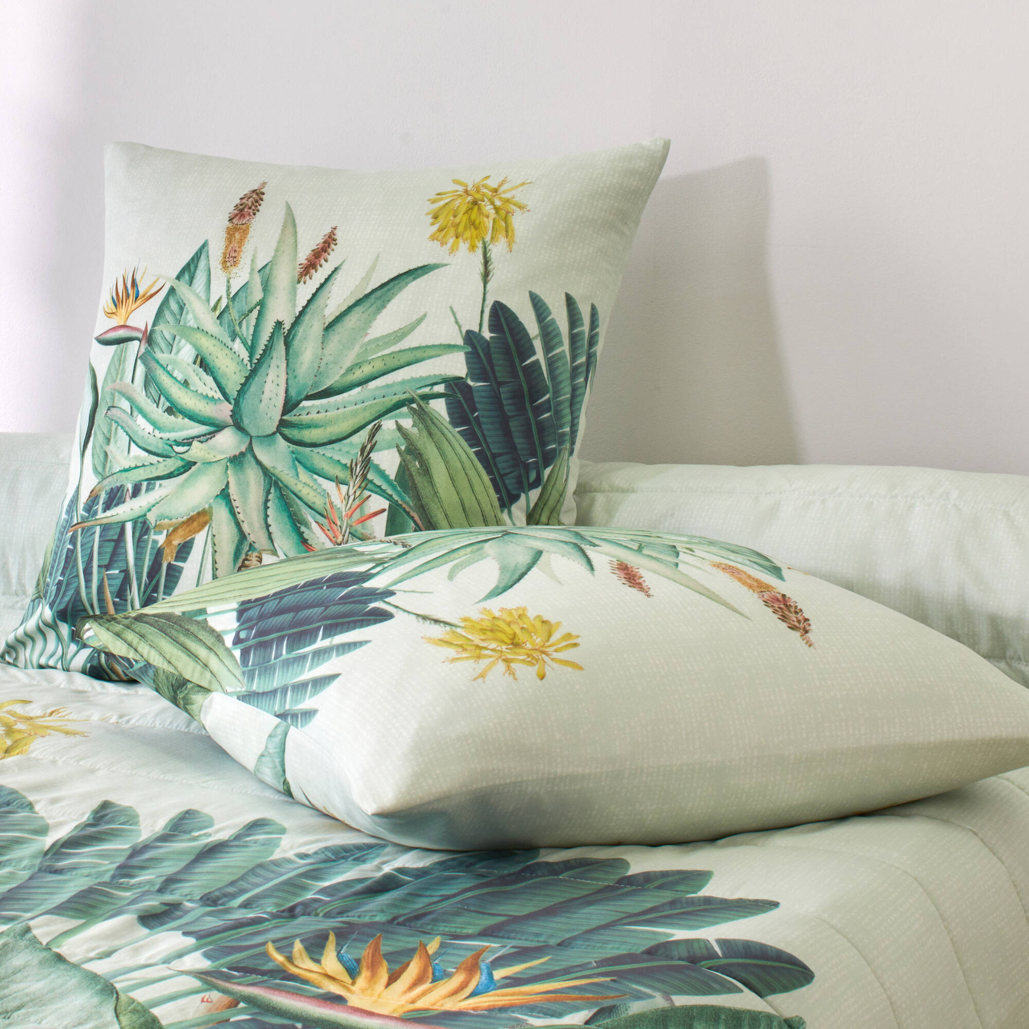 Couvre-lit matelassé Tropical