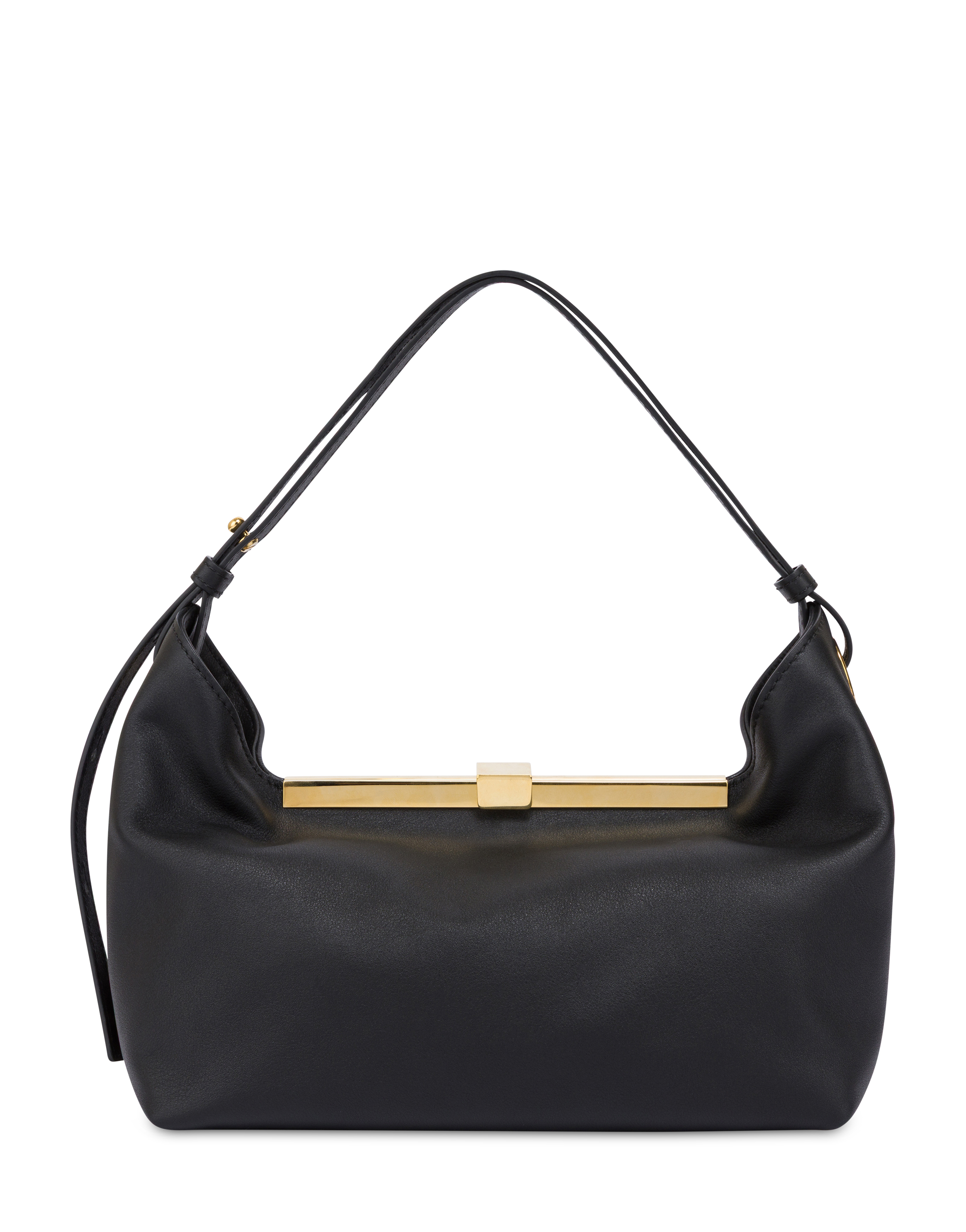 Borsa A Mano Lilly In Vitello Bottalato Nero