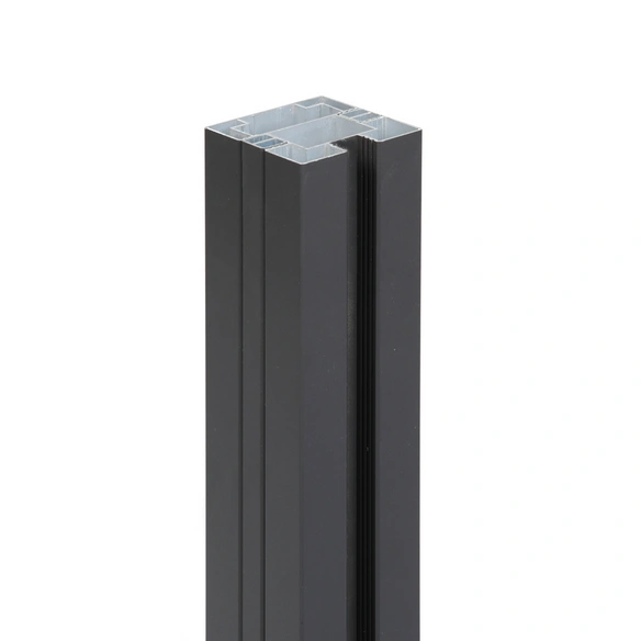 Pfosten, anthrazit, Aluminium, BxT: 6,8 x 6,8 cm