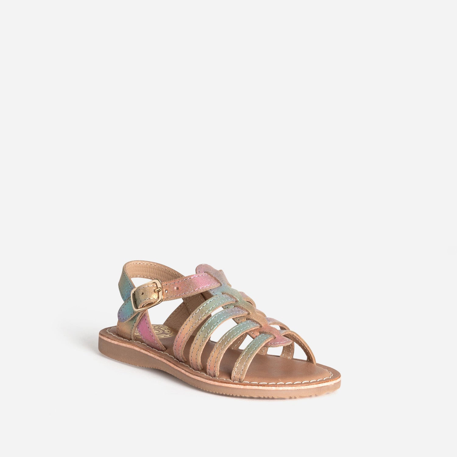 Sandale BUGGY arc-en-ciel cuir