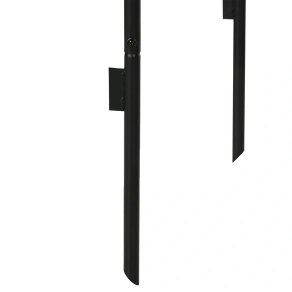 Rosenbogen, LxBxH: 140x40x240 cm, schwarz