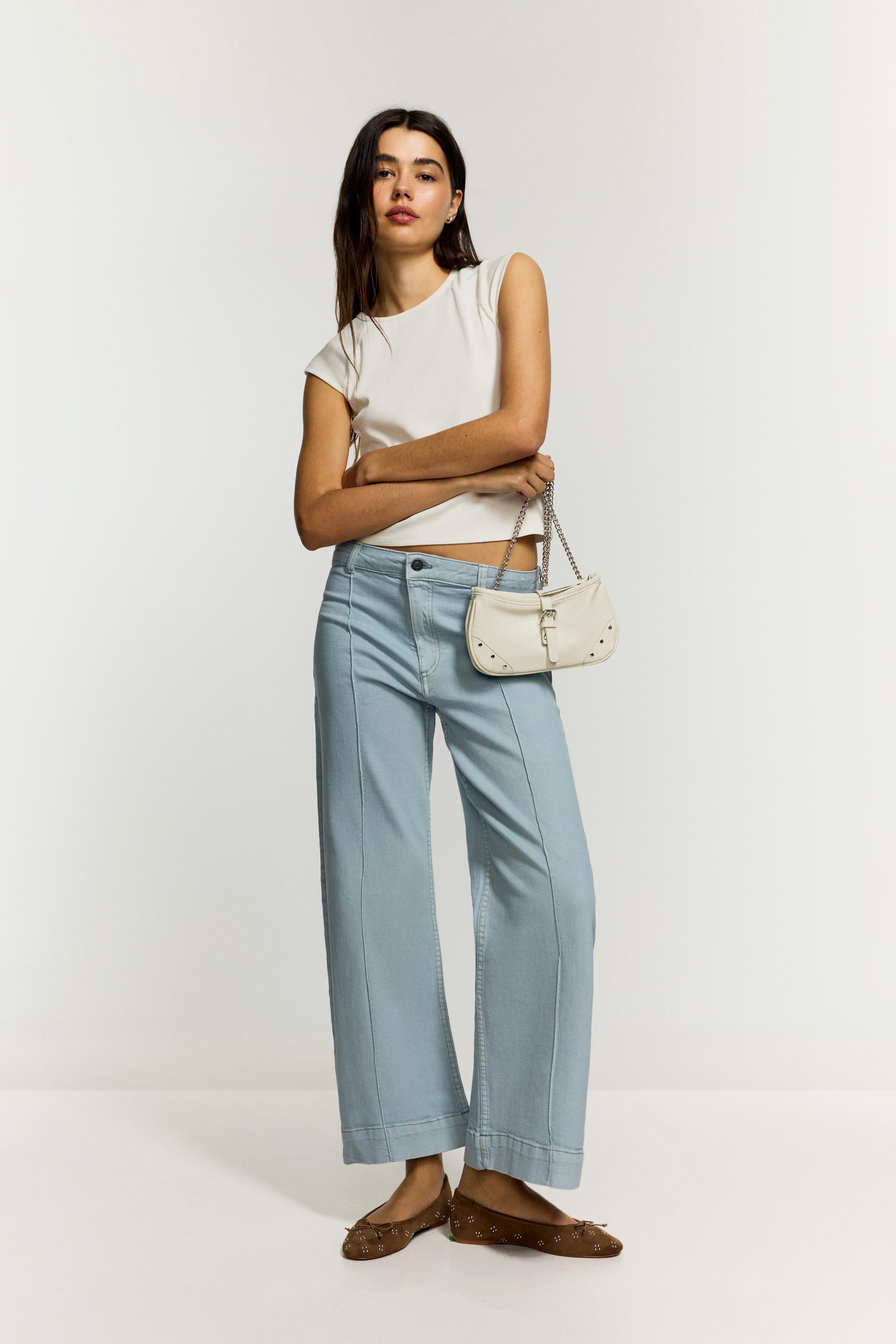 Jeans culotte nervio