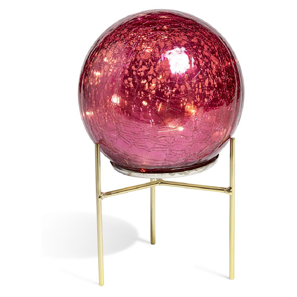 Boule Déco Led   socle doré