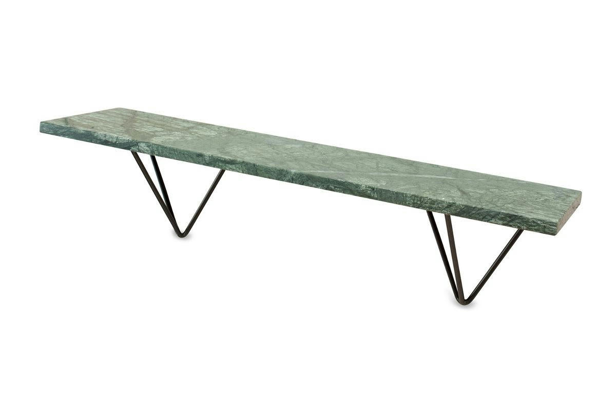 TRIVISAN - Etagère murale en marbre vert