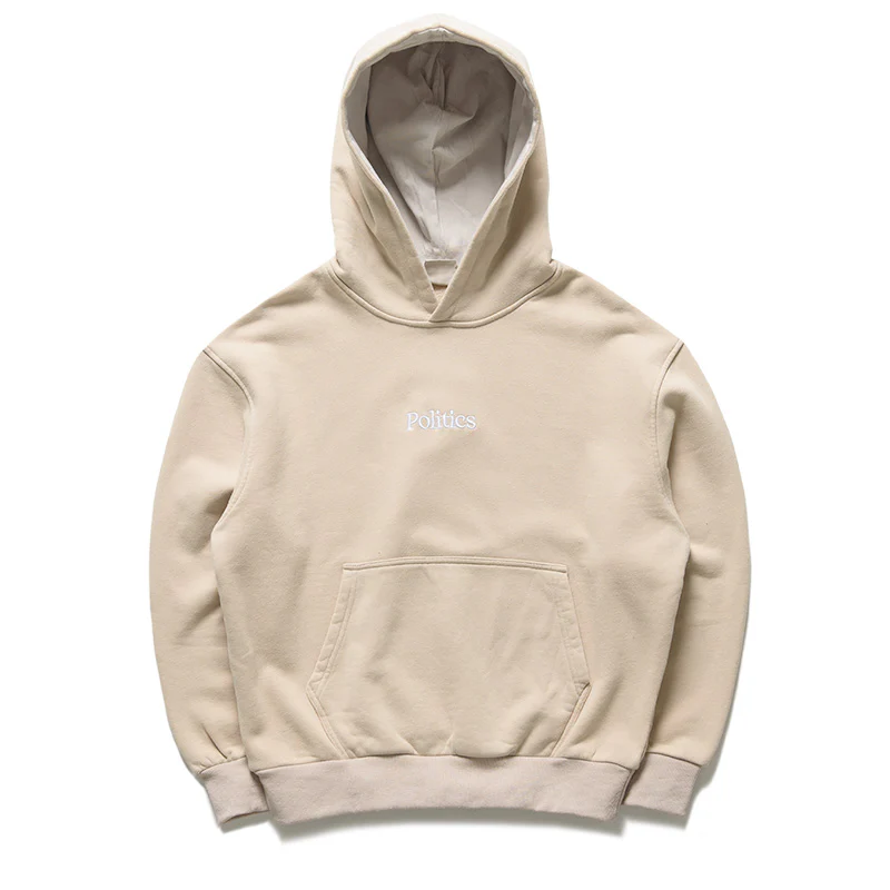 Politics Vintage Wash Hoodie - Tan